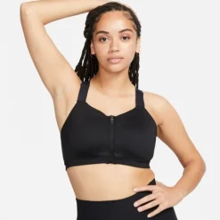 Nike Brassière De Sport^Dri-Fit Alpha Zip-Front Bra Noir