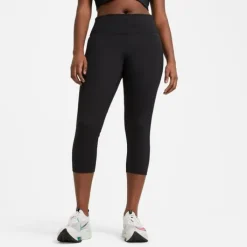 Nike Collant Et Pantalon Running^Dri-Fit Fast Crop Tight (Plus Size) Noir