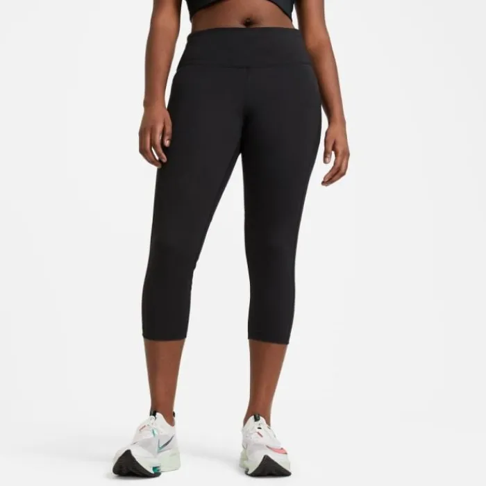 Nike Collant Et Pantalon Running^Dri-Fit Fast Crop Tight (Plus Size) Noir