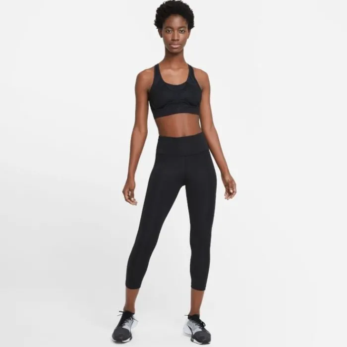 Nike Collant Et Pantalon Running^Dri-FIT Fast Crop Tights Noir