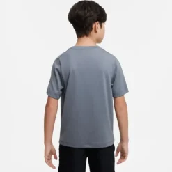 Nike T-shirt Running^Dri-Fit Graphic Shorts Sleeve Tee Gris