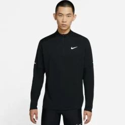 Nike Sous Vetement Sport|T-shirt Et Manches Longues Running^Dri-FIT Half Zipp Long Sleeve Noir