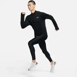 Nike Sous Vetement Sport|T-shirt Et Manches Longues Running^Dri-FIT Half Zipp Long Sleeve Noir