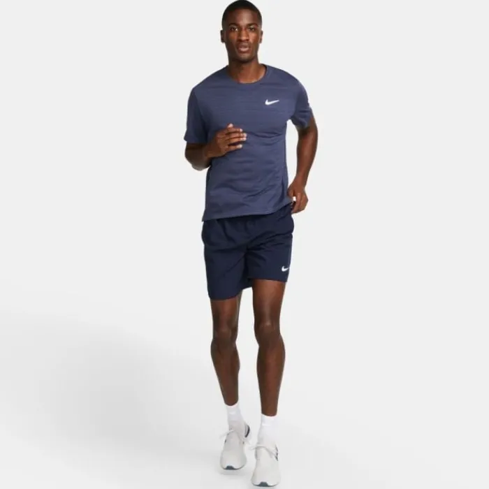 Nike Short Running^Dri-FIT 5in Brief-Lined Shorts Bleu
