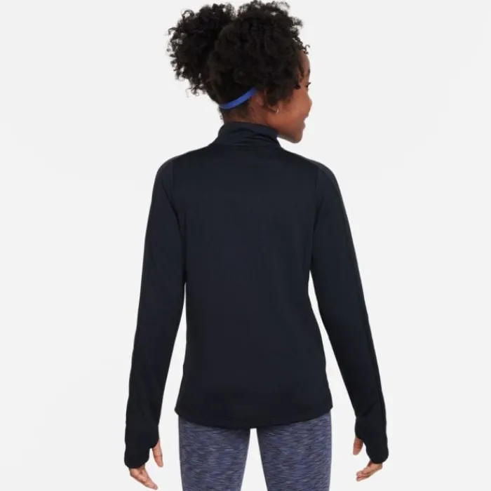 Nike T-shirt Et Manches Longues Running^Dri-FIT Long Sleeve Half Zip Top Noir