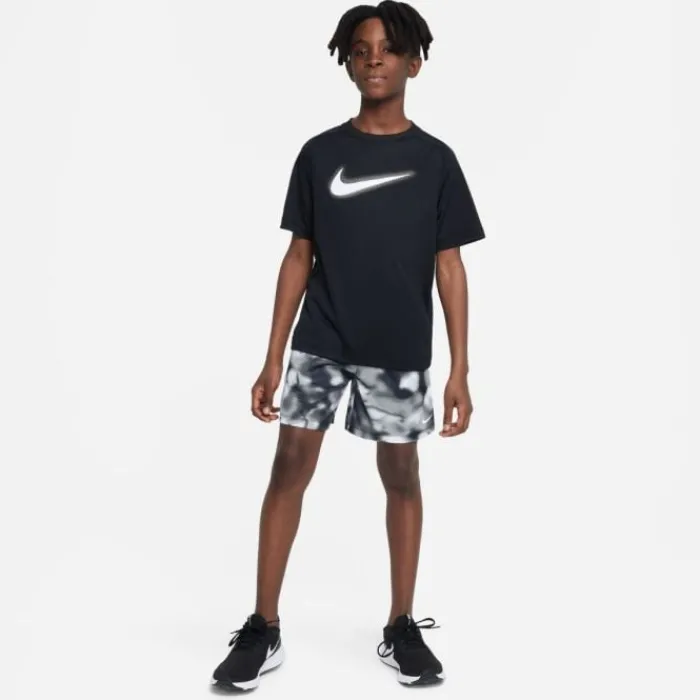 Nike T-shirt Running^Dri-FIT Multi+ Graphic Short Sleeve Tee Noir