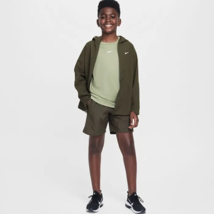 Nike T-shirt Running^Dri-FIT Multi Short Sleeve Tee Vert