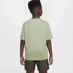 Nike T-shirt Running^Dri-FIT Multi Short Sleeve Tee Vert