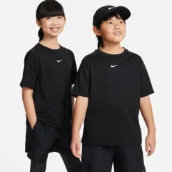 Nike T-shirt Running^Dri-FIT Multi Short Sleeve Tee Noir