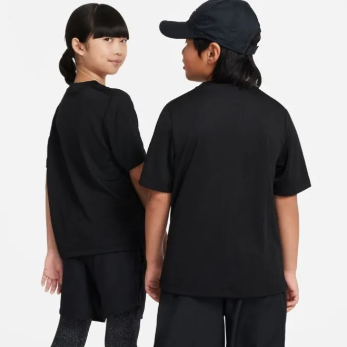 Nike T-shirt Running^Dri-FIT Multi Short Sleeve Tee Noir