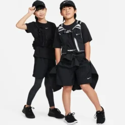 Nike T-shirt Running^Dri-FIT Multi Short Sleeve Tee Noir