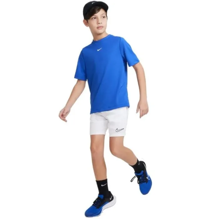 Nike T-shirt Running^Dri-FIT Multi Short Sleeve Tee Bleu