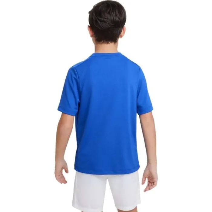 Nike T-shirt Running^Dri-FIT Multi Short Sleeve Tee Bleu