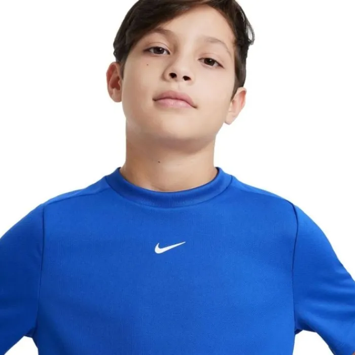 Nike T-shirt Running^Dri-FIT Multi Short Sleeve Tee Bleu