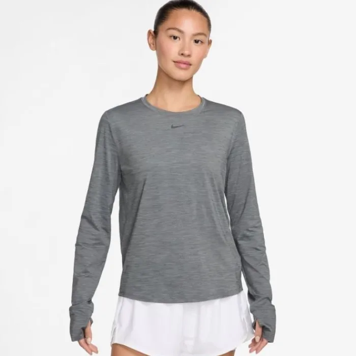 Nike T-shirt Et Manches Longues Running^Dri-FIT One Classic Long Sleeve Tee Gris