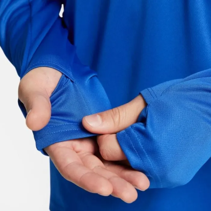 Nike T-shirt Et Manches Longues Running^Dri-FIT Pacer Half Zip Long Sleeve Tee Bleu