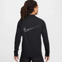 Nike T-shirt Et Manches Longues Running^Dri-FIT Run Division Element Midlayer Half Zip Noir