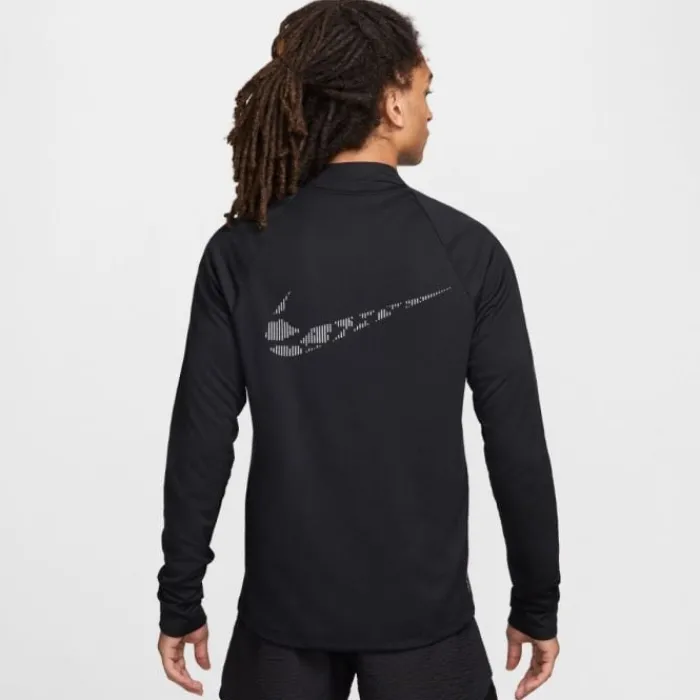 Nike T-shirt Et Manches Longues Running^Dri-FIT Run Division Element Midlayer Half Zip Noir