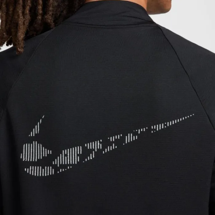 Nike T-shirt Et Manches Longues Running^Dri-FIT Run Division Element Midlayer Half Zip Noir