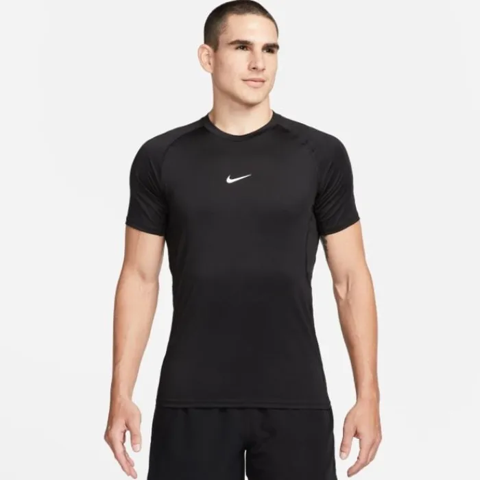Nike T-shirt Et Manches Longues Running^Dri-FIT Slim Short Sleeve Tee Noir