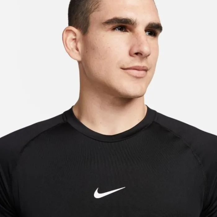 Nike T-shirt Et Manches Longues Running^Dri-FIT Slim Short Sleeve Tee Noir