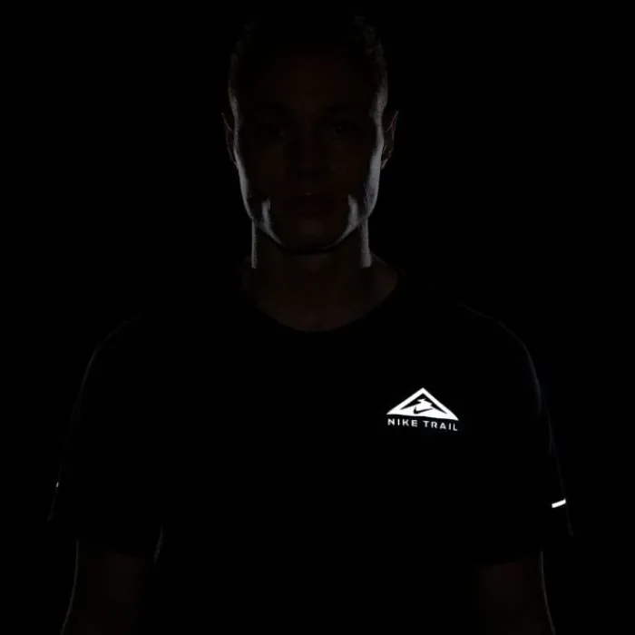Nike T-shirt Et Manches Longues Running^Dri-FIT Solar Chase Short Sleeve Tee Noir