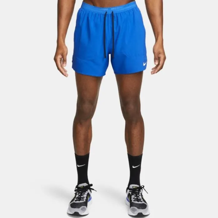 Nike Short Running^Dri-Fit Stride 5in Brief-Lined Shorts Bleu