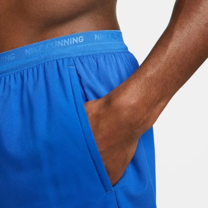 Nike Short Running^Dri-Fit Stride 5in Brief-Lined Shorts Bleu
