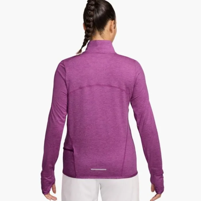 Nike T-shirt Et Manches Longues Running^Dri-Fit Swift Element UV Half Zipp Midlayer Mauve
