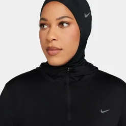 Nike Veste Running^Dri-FIT Swift Element UV Hooded Half Zip Jacket Noir