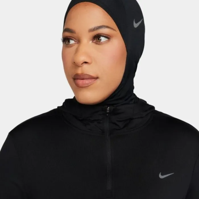 Nike Veste Running^Dri-FIT Swift Element UV Hooded Half Zip Jacket Noir