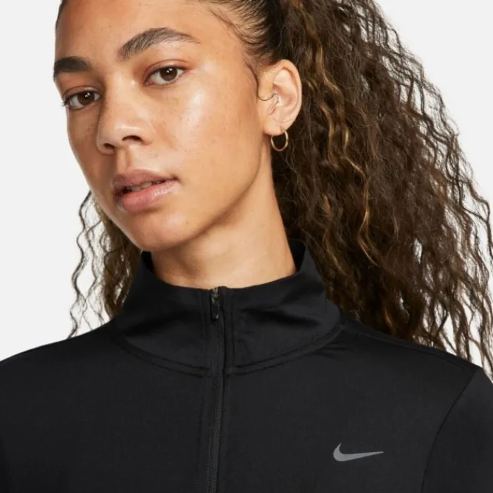 Nike T-shirt Et Manches Longues Running^Dri-FIT Swift Element UV Half Zip Noir