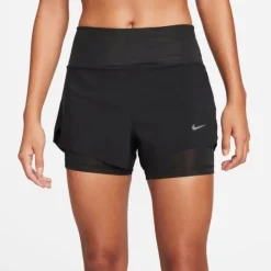 Nike Short Running^Dri-FIT Swift Mid-Rise 2in1 Shorts Noir