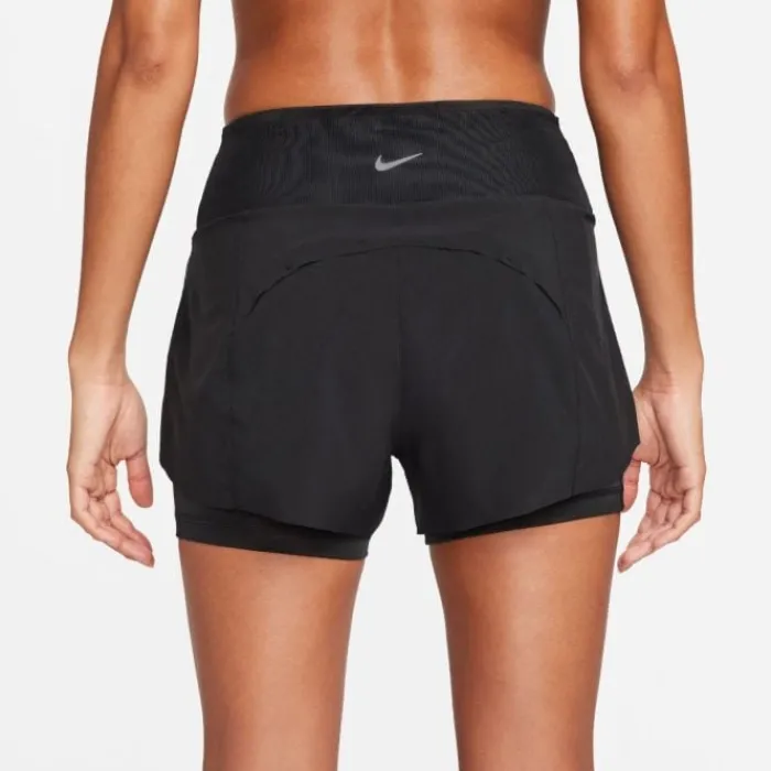 Nike Short Running^Dri-FIT Swift Mid-Rise 2in1 Shorts Noir