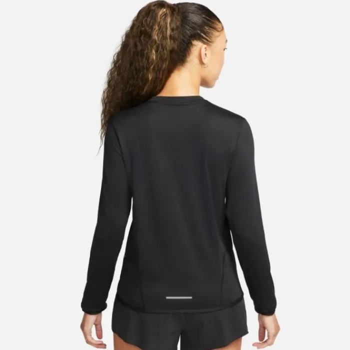 Nike T-shirt Et Manches Longues Running^Dri-FIT Swift UV Crew Long Sleeve Tee Noir