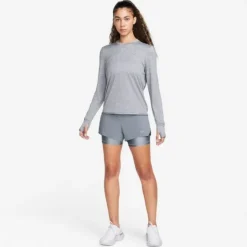 Nike T-shirt Et Manches Longues Running^Dri-FIT Swift UV Crew Long Sleeve Tee Gris