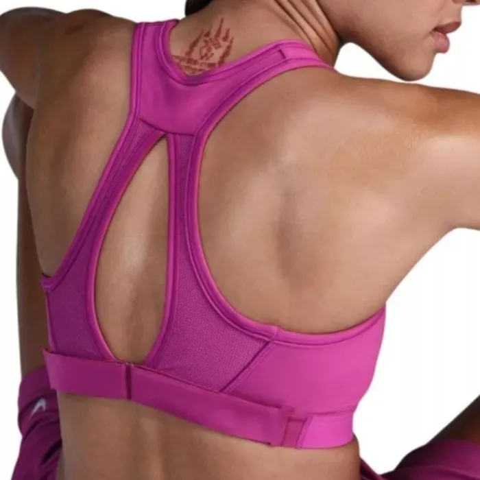 Nike Brassière De Sport^Dri-FIT Swoosh High Support Bra Mauve