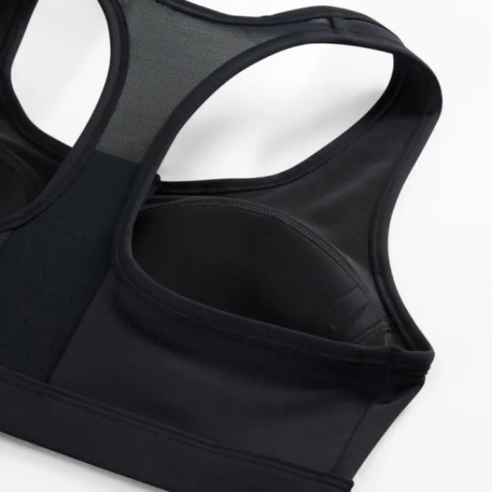 Nike Brassière De Sport^Dri-FIT Swoosh Padded Medium Support Full Zip Bra Noir