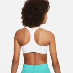 Nike Brassière De Sport^Dri-FIT Swoosh Sports Bra Blanc