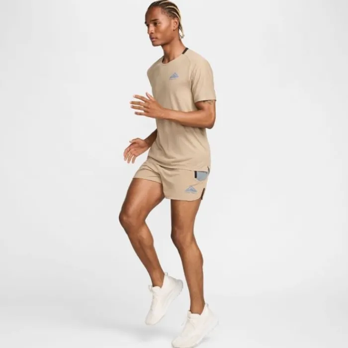 Nike Short Running^Dri-FIT Trail Second Sunrise 5in Brief-Lined Shorts Marron