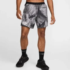 Nike Short Running^Dri-FIT Trail Stride MB 7in Shorts Blanc