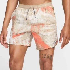 Nike Short Running^Dri-FIT Trail Stride MB 7in Shorts Marron