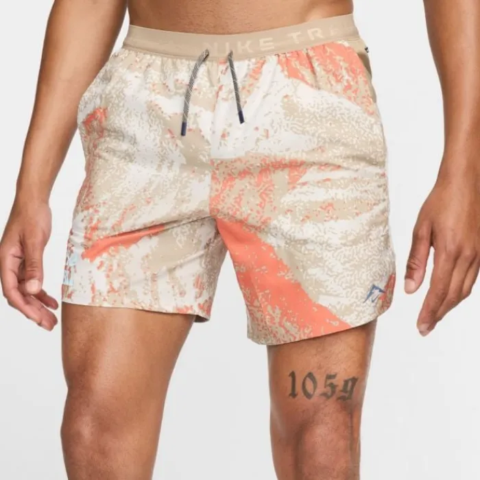 Nike Short Running^Dri-FIT Trail Stride MB 7in Shorts Marron
