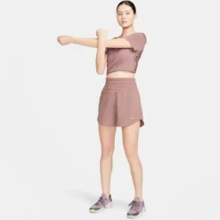 Nike Short Running^Dri-Fit Ultra High-Waisted Brief Lined Shorts Rouge