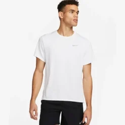 Nike T-shirt Et Manches Longues Running^Dri-Fit UV Miler Short Sleeve Tee Blanc