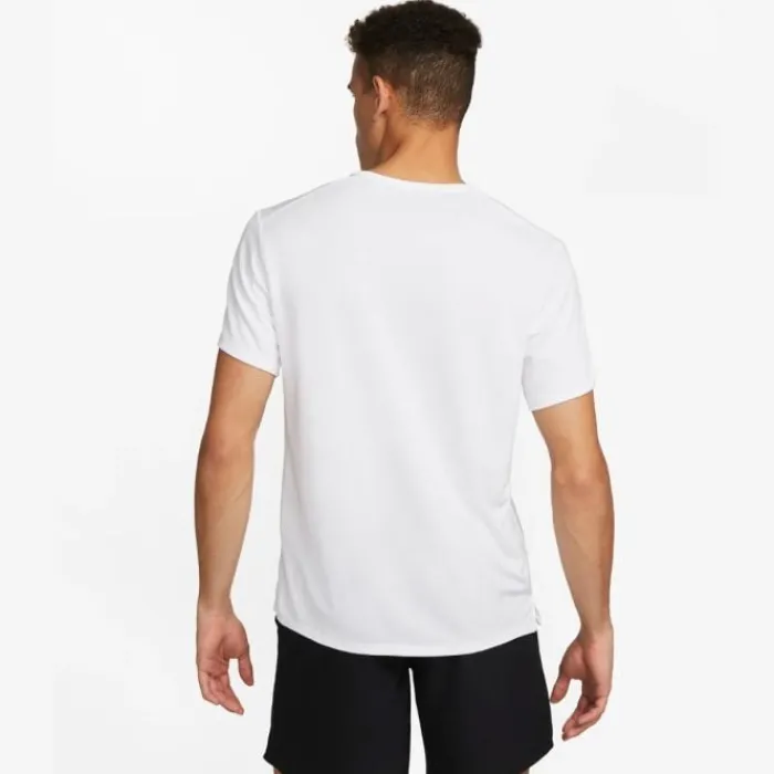 Nike T-shirt Et Manches Longues Running^Dri-Fit UV Miler Short Sleeve Tee Blanc
