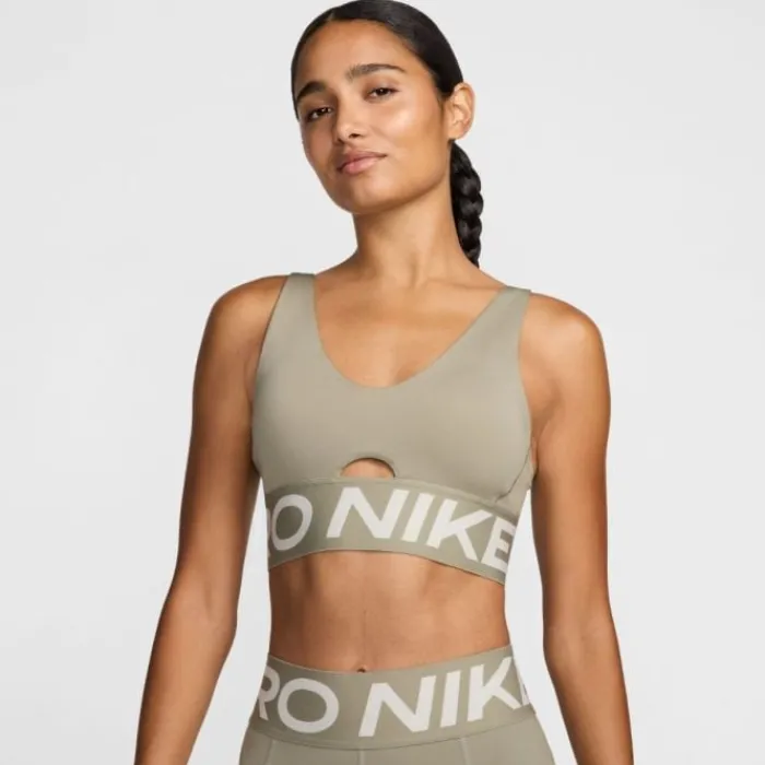 Nike Brassière De Sport^Pro Indy Plunge Bra Bold Marron