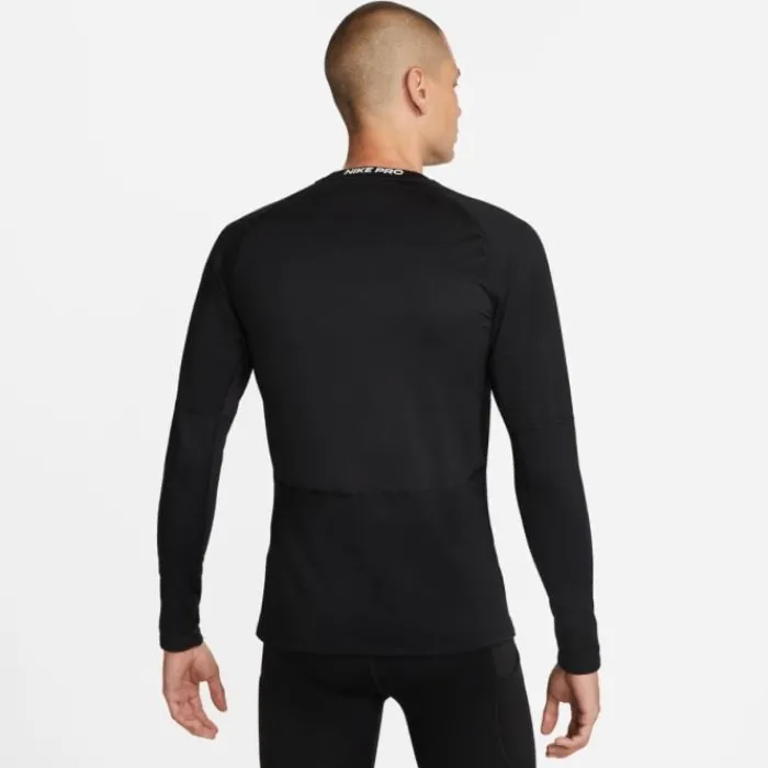 Nike T-shirt Et Manches Longues Running^Pro Warm Long Sleeve Tee Noir