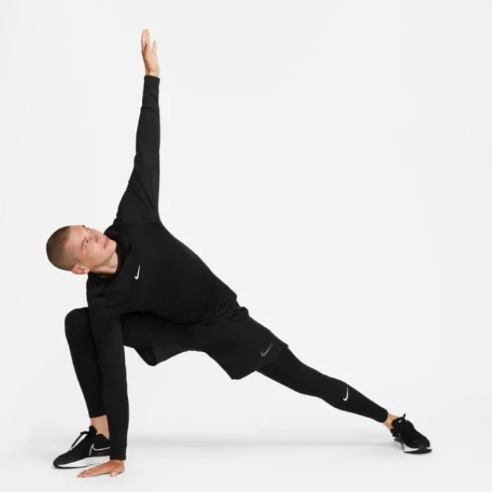 Nike T-shirt Et Manches Longues Running^Pro Warm Long Sleeve Tee Noir