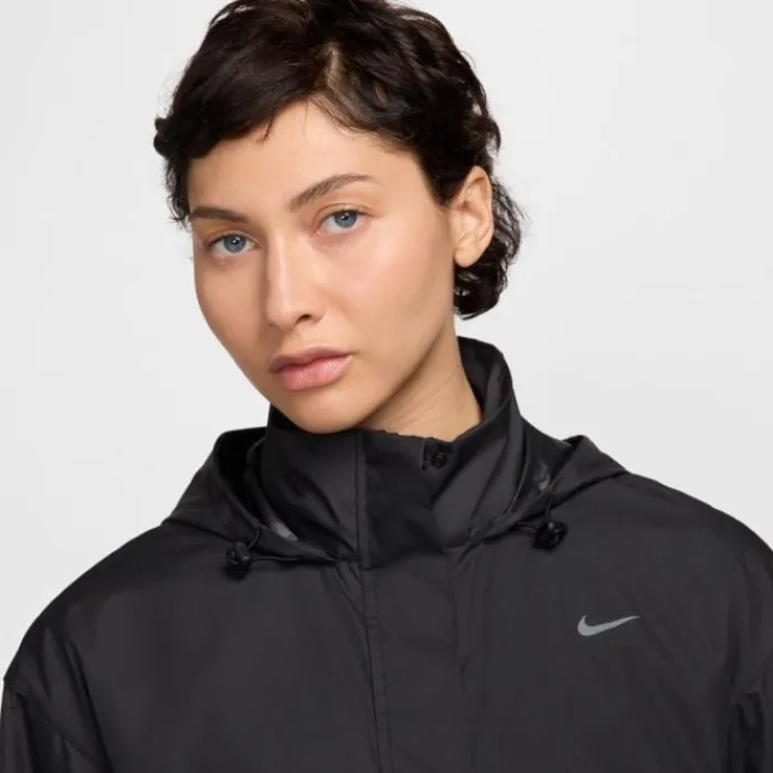 Nike Veste Running^Swoosh Heathered Fast Repel Jacket Noir